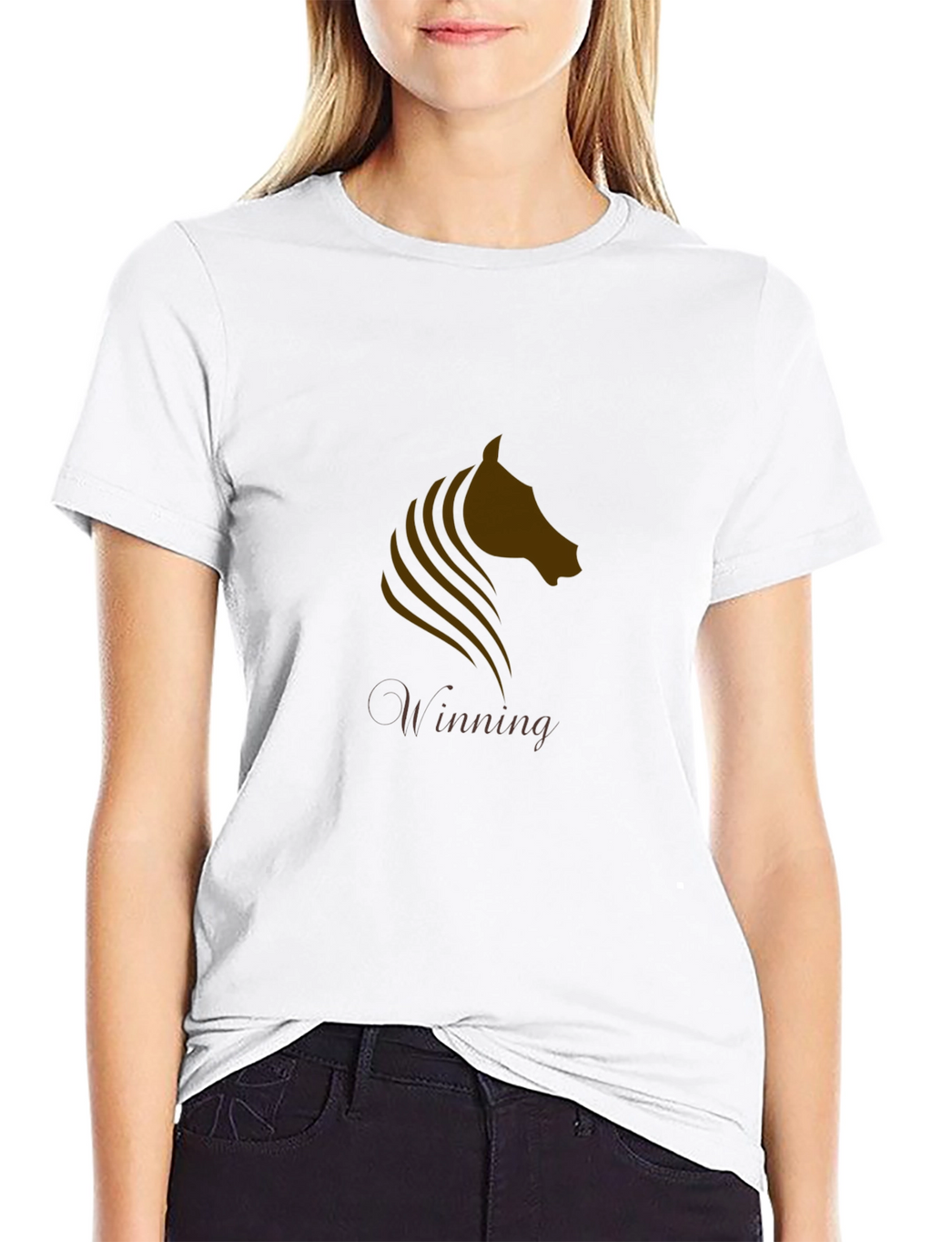 Winning Horse Graphic Tee - Black