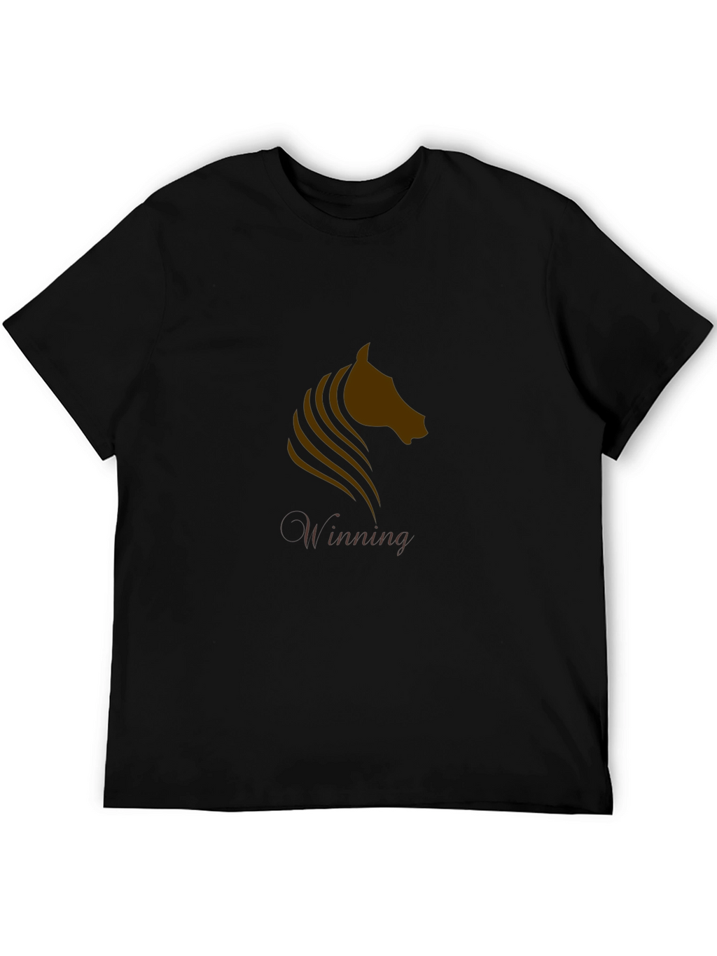Winning Horse Graphic Tee - Black
