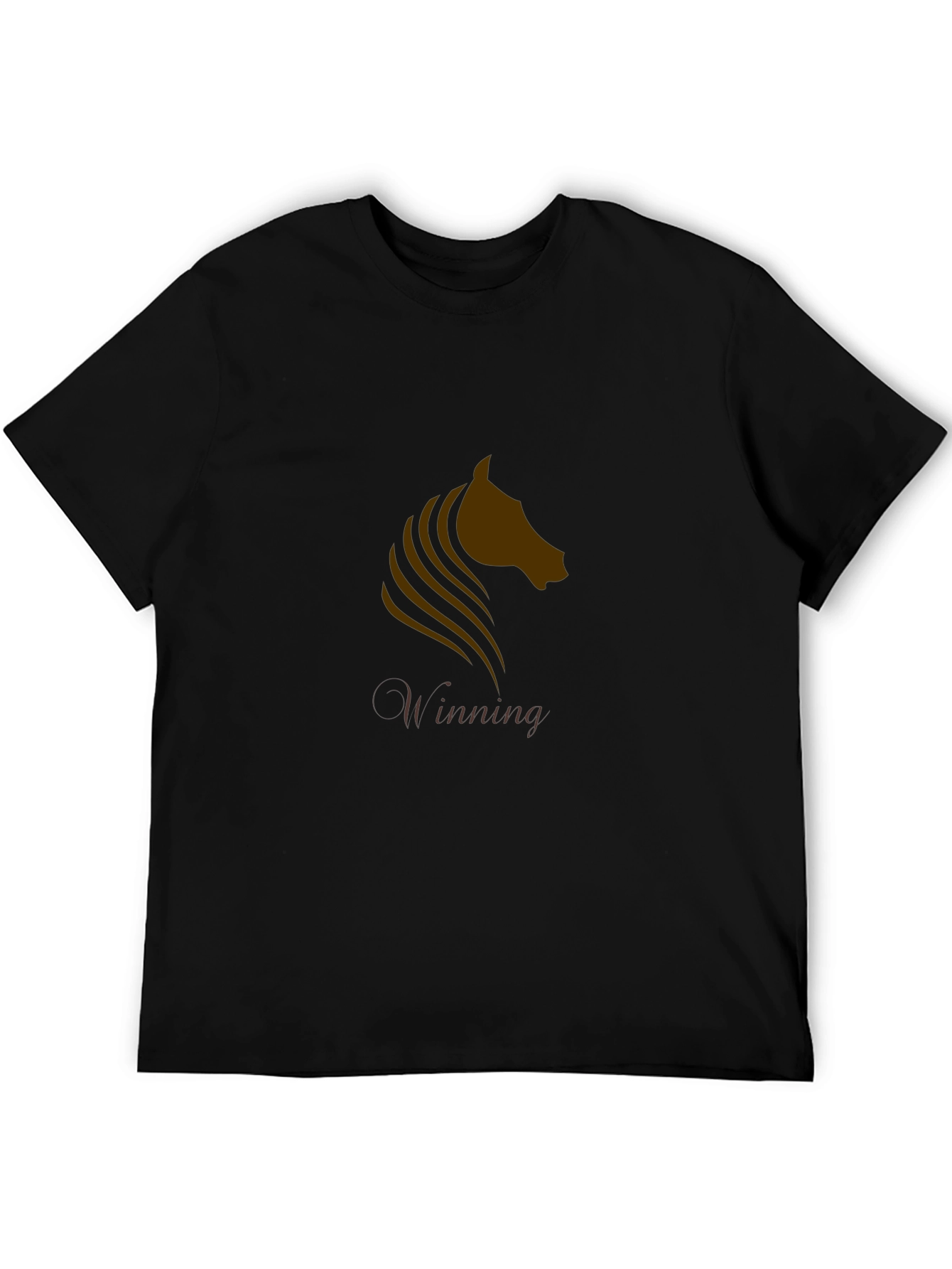 Winning Horse Graphic Tee - Black