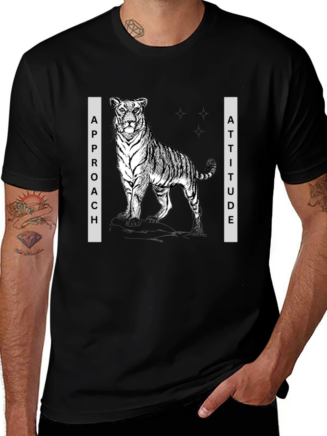 Tiger Approach Attitude Graphic Tee