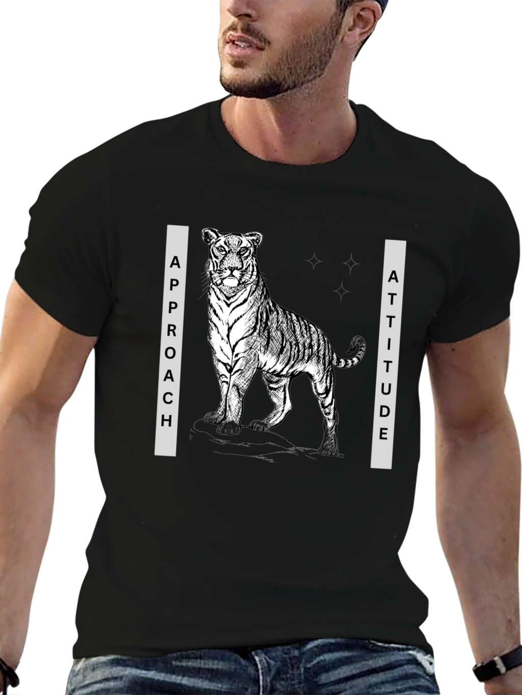 Tiger Approach Attitude Graphic Tee