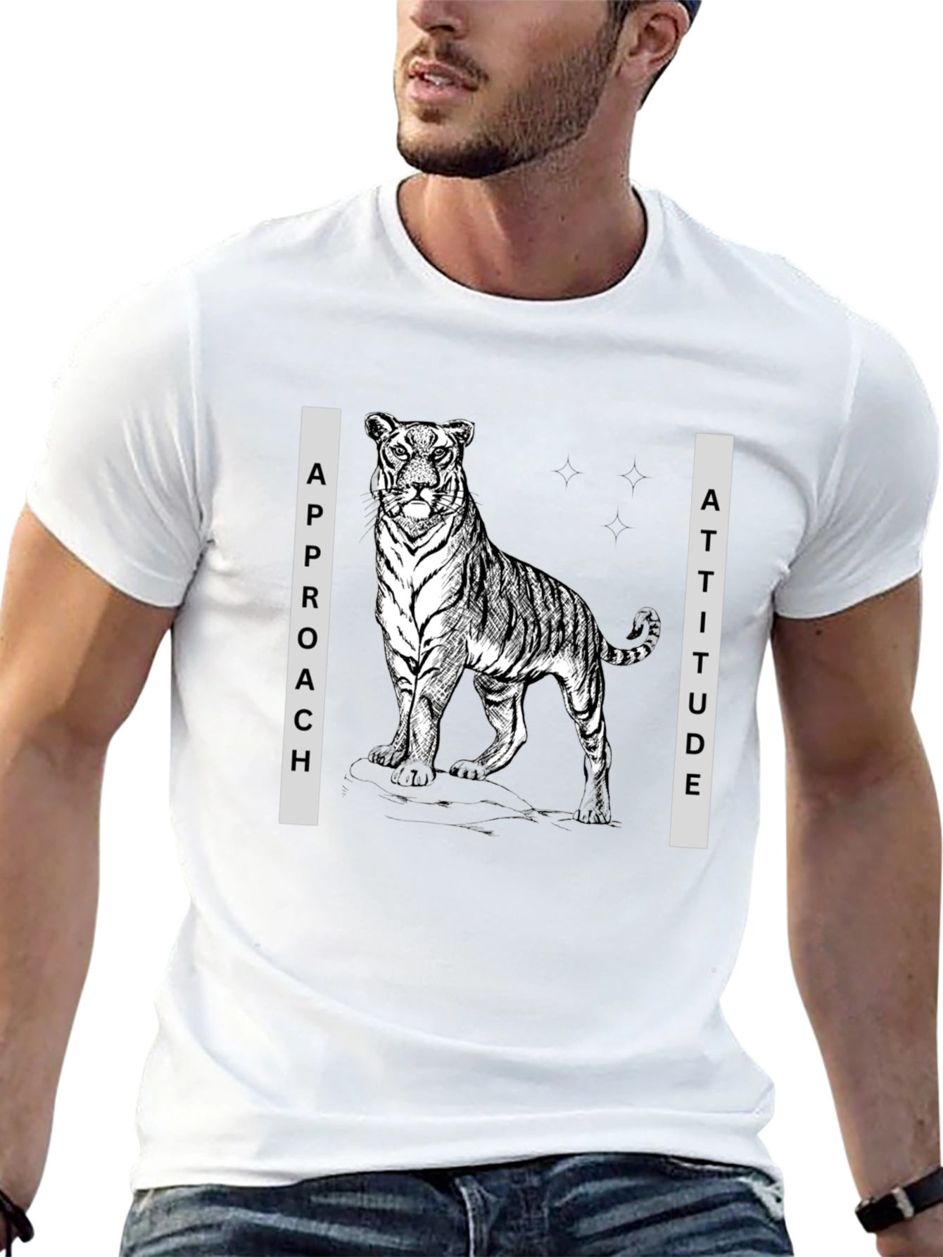 Tiger Approach Attitude Graphic Tee