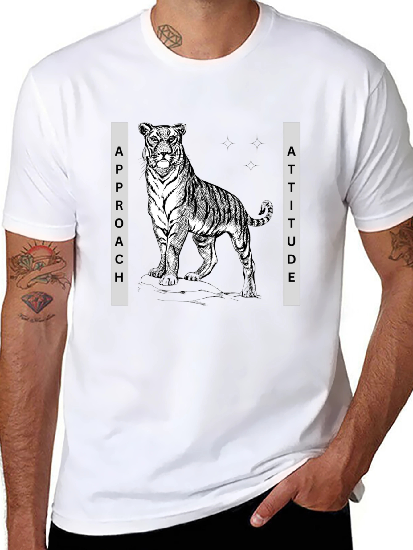 Tiger Approach Attitude Graphic Tee