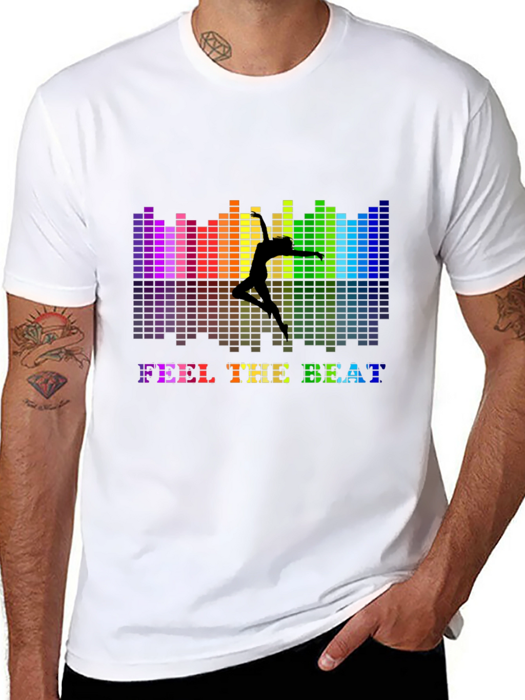 Feel The Beat Graphic Tee - Dance Music Shirt