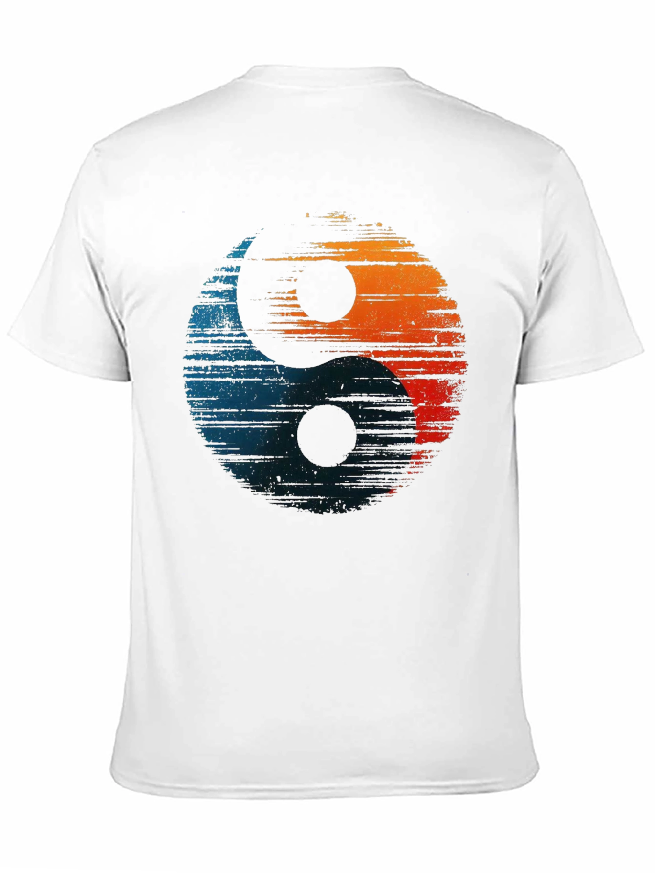 Yin Yang Graphic Tee - Distressed Design