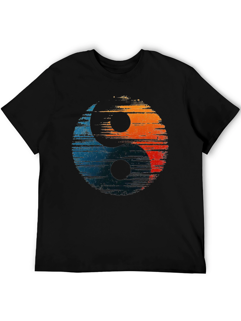 Yin Yang Graphic Tee - Distressed Design