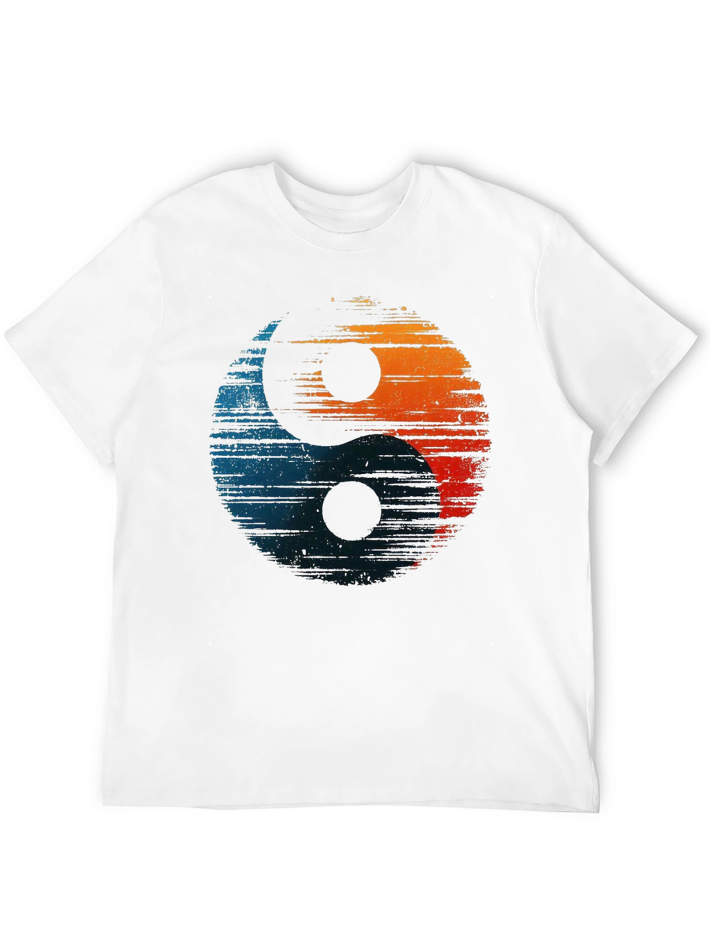 Yin Yang Graphic Tee - Distressed Design