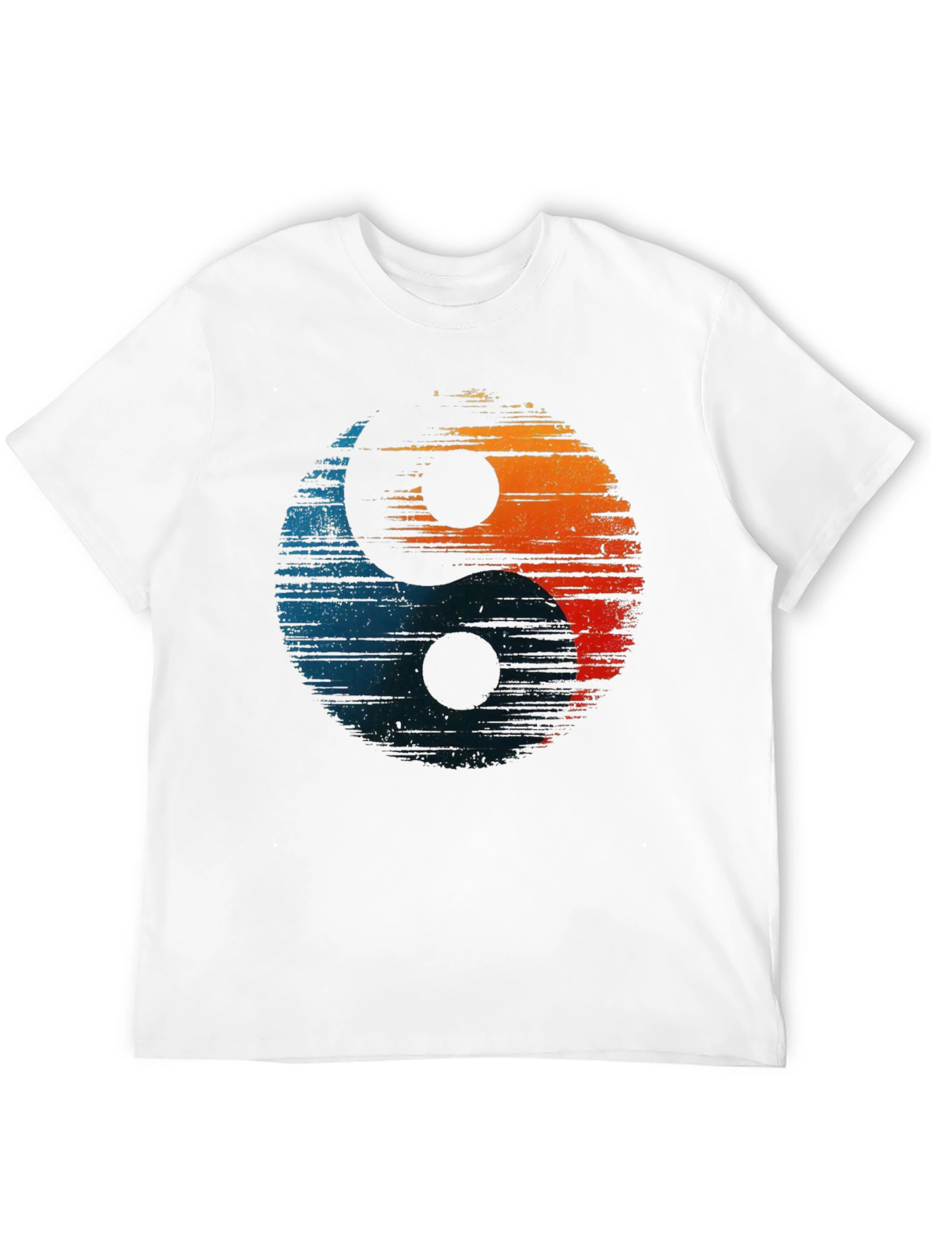 Yin Yang Graphic Tee - Distressed Design