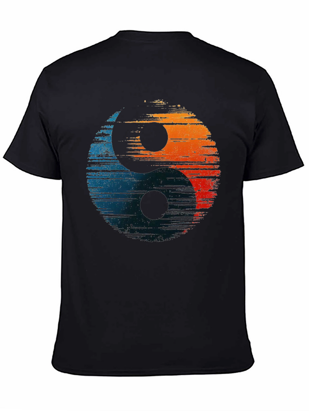 Yin Yang Graphic Tee - Distressed Design