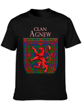 Clan Agnew Scottish Lion Crest Black T-Shirt