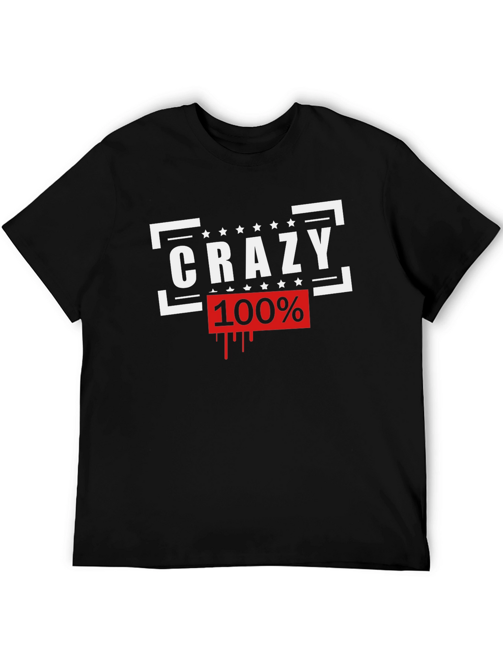 Crazy 100% Graphic Tee
