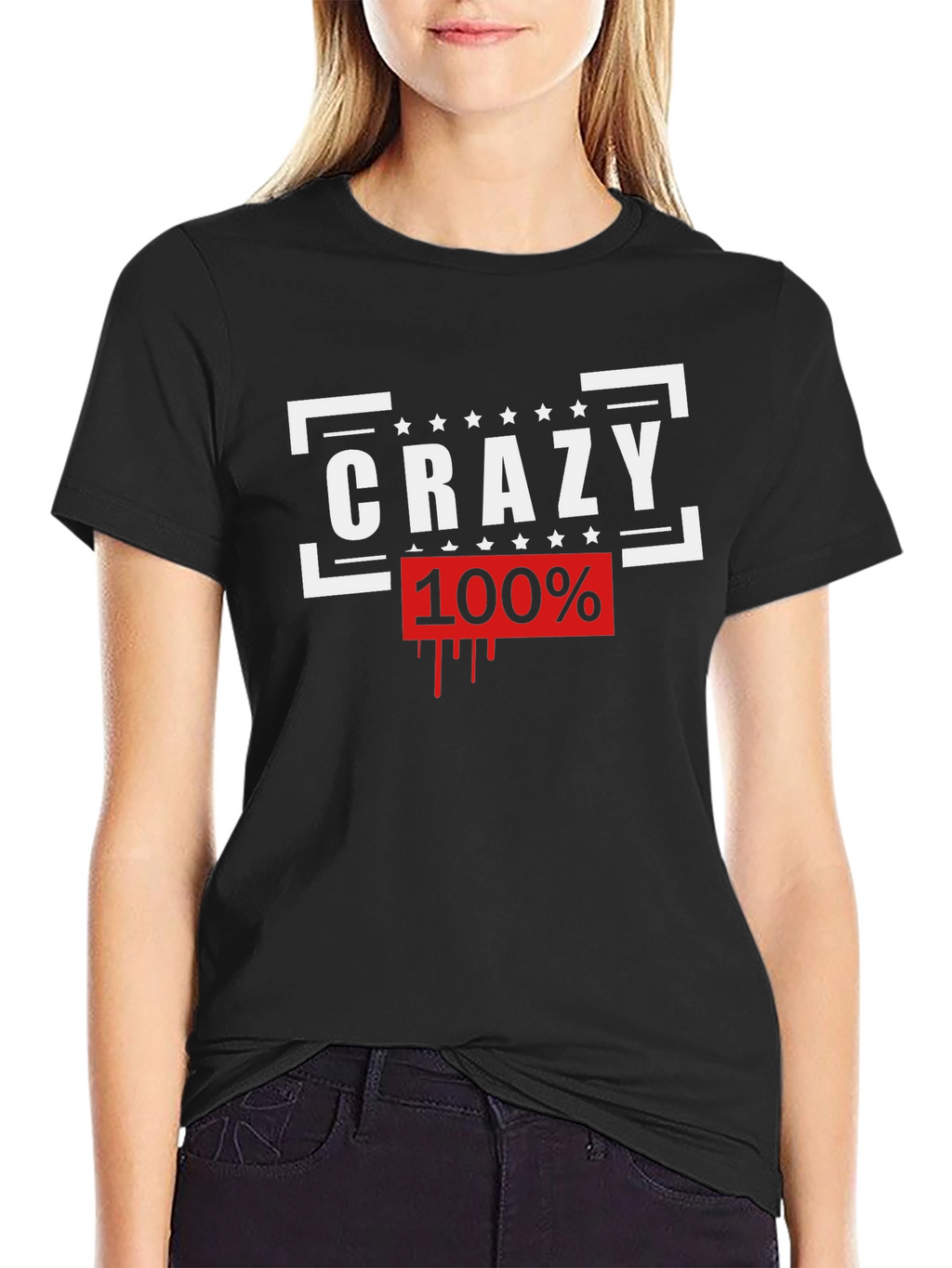 Crazy 100% Graphic Tee