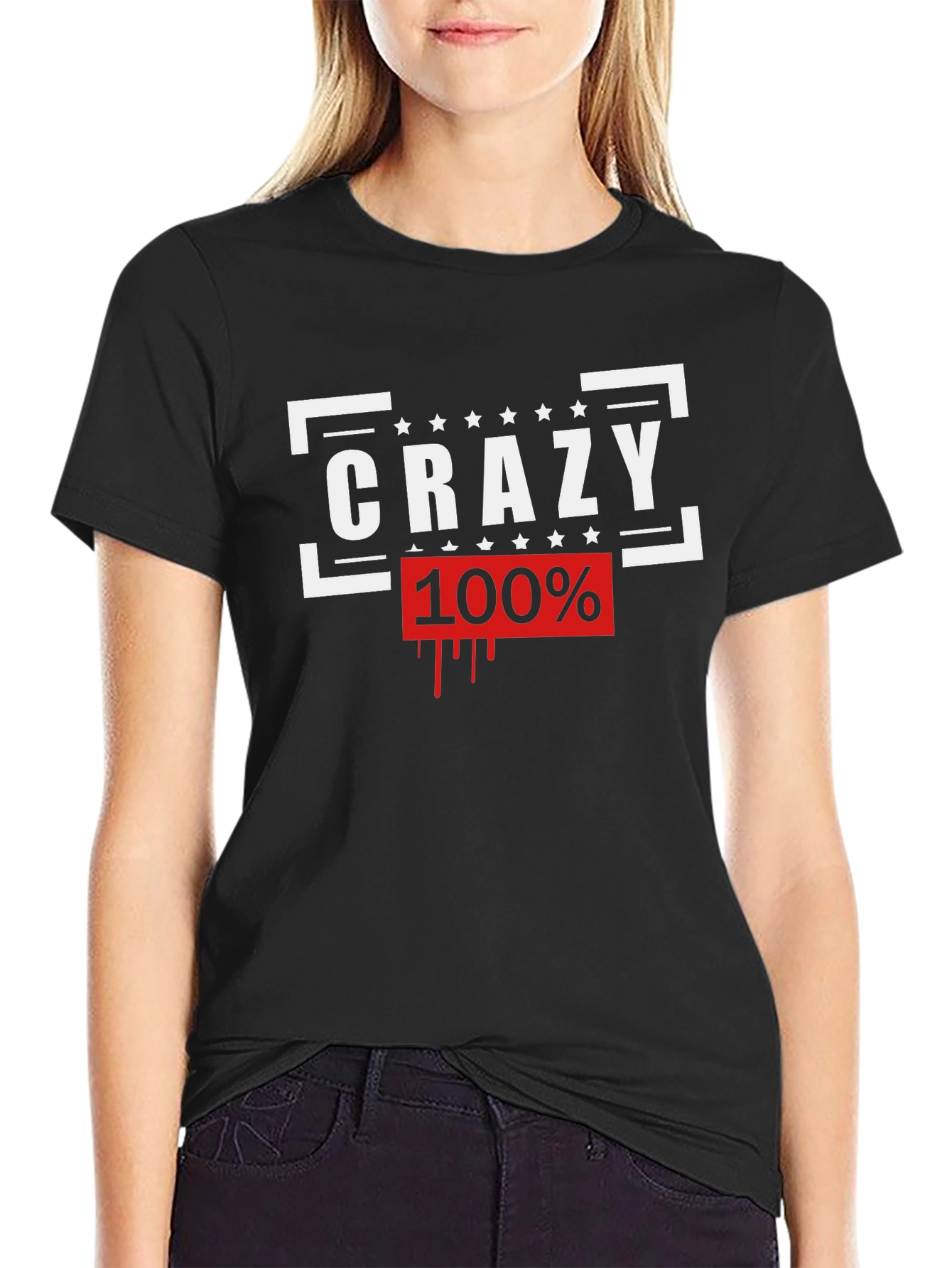 Crazy 100% Graphic Tee