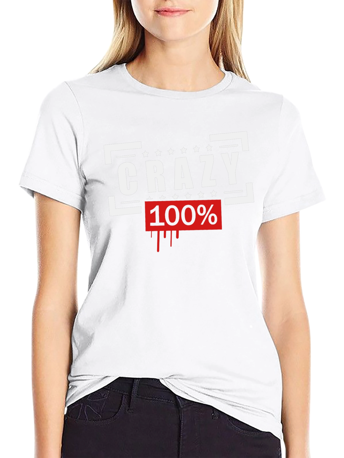 Crazy 100% Graphic Tee