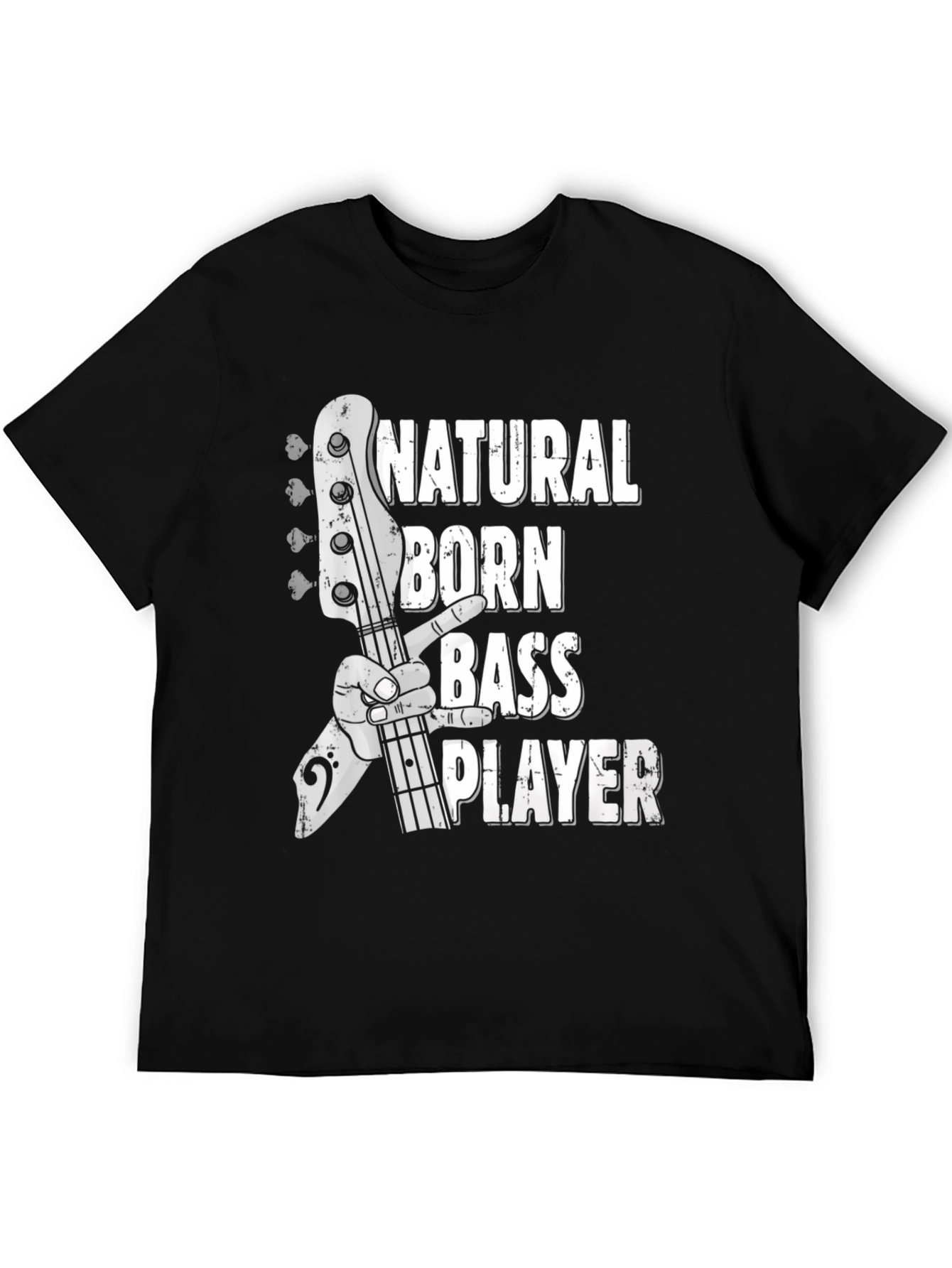 Natural Born Bass Player Graphic T-Shirt