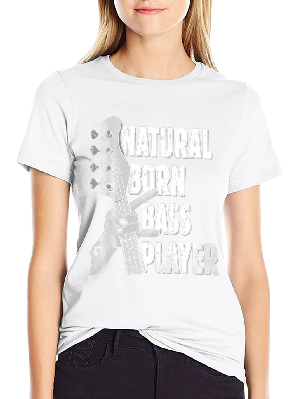 Natural Born Bass Player Graphic T-Shirt