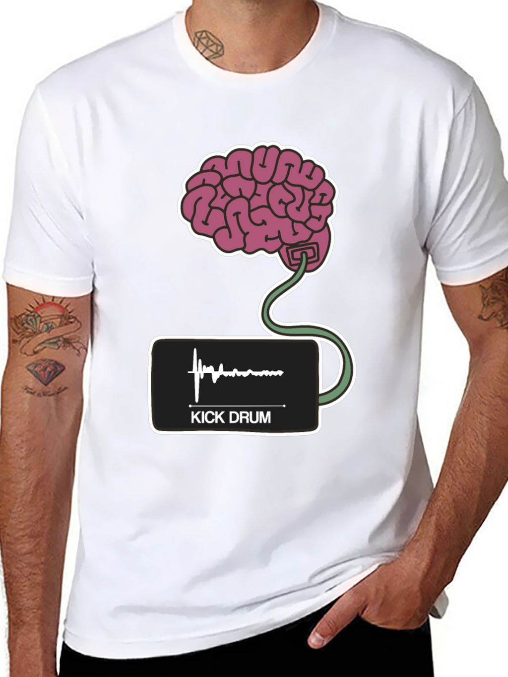 Brain-Powered Kick Drum Tee