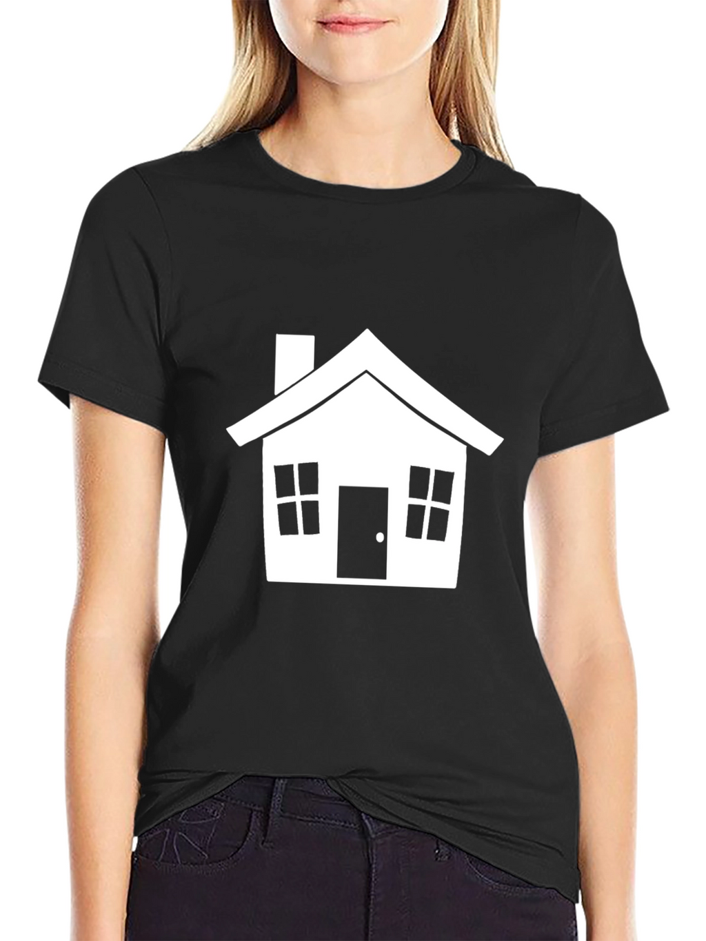 House Graphic Tee - Modern Minimalist Style