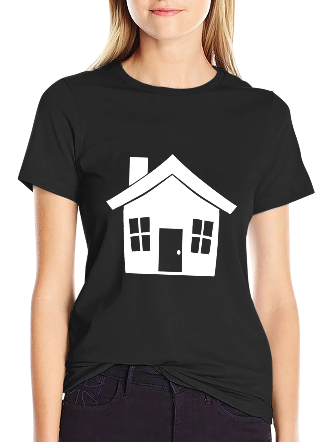 House Graphic Tee - Modern Minimalist Style