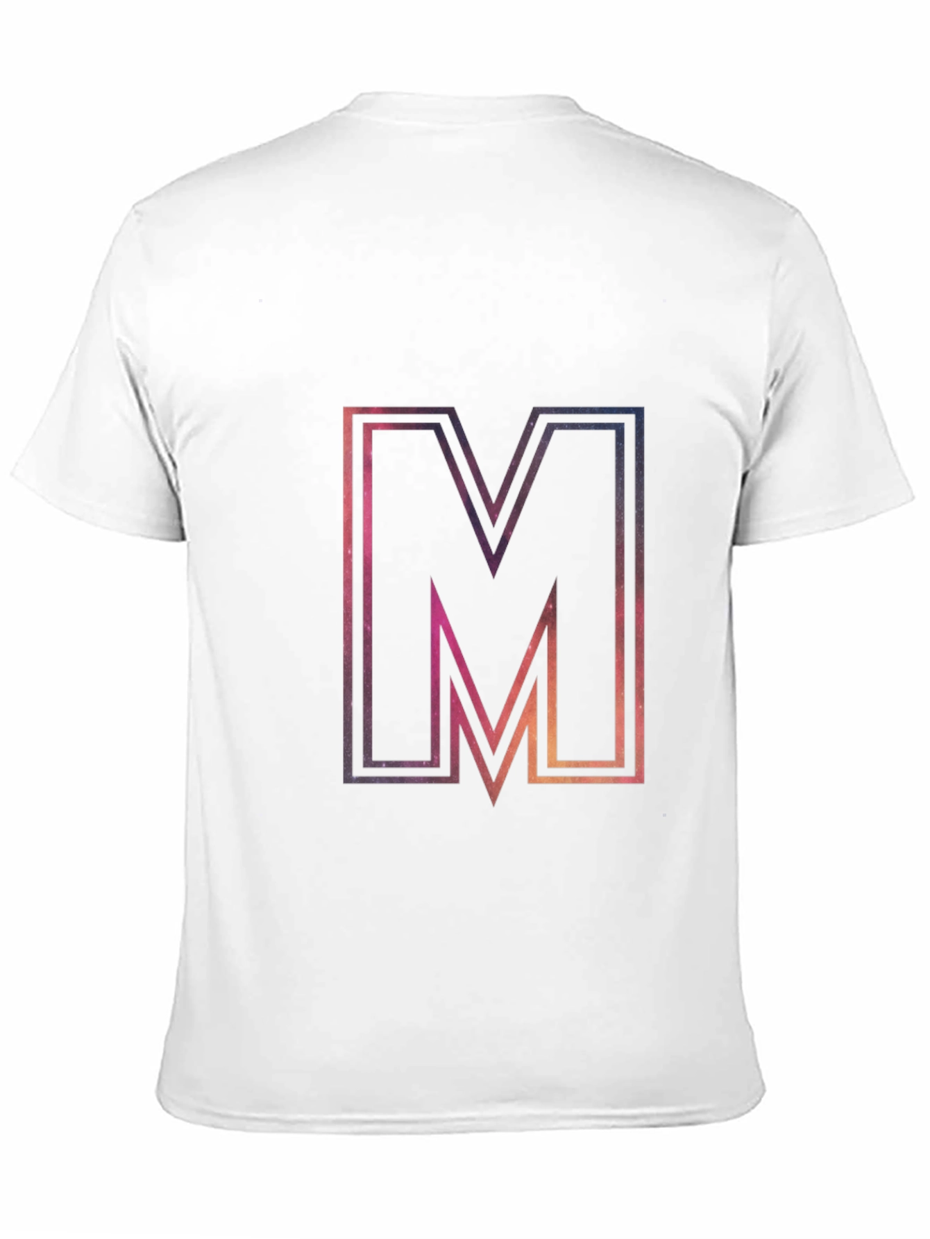 M Graphic Tee - Cosmic Letter Print