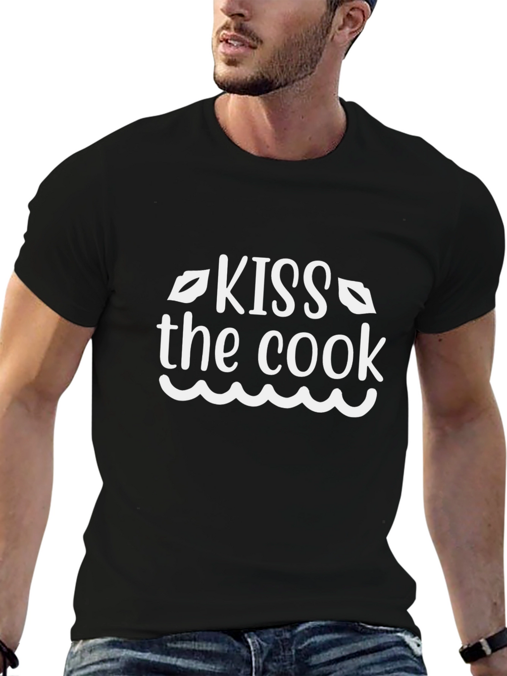 Kiss the Cook Graphic Tee - Novelty Chef T-Shirt