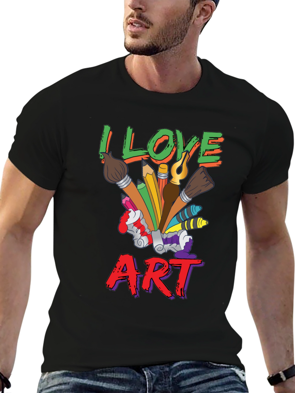 I Love Art T-Shirt - Artist Graphic Tee