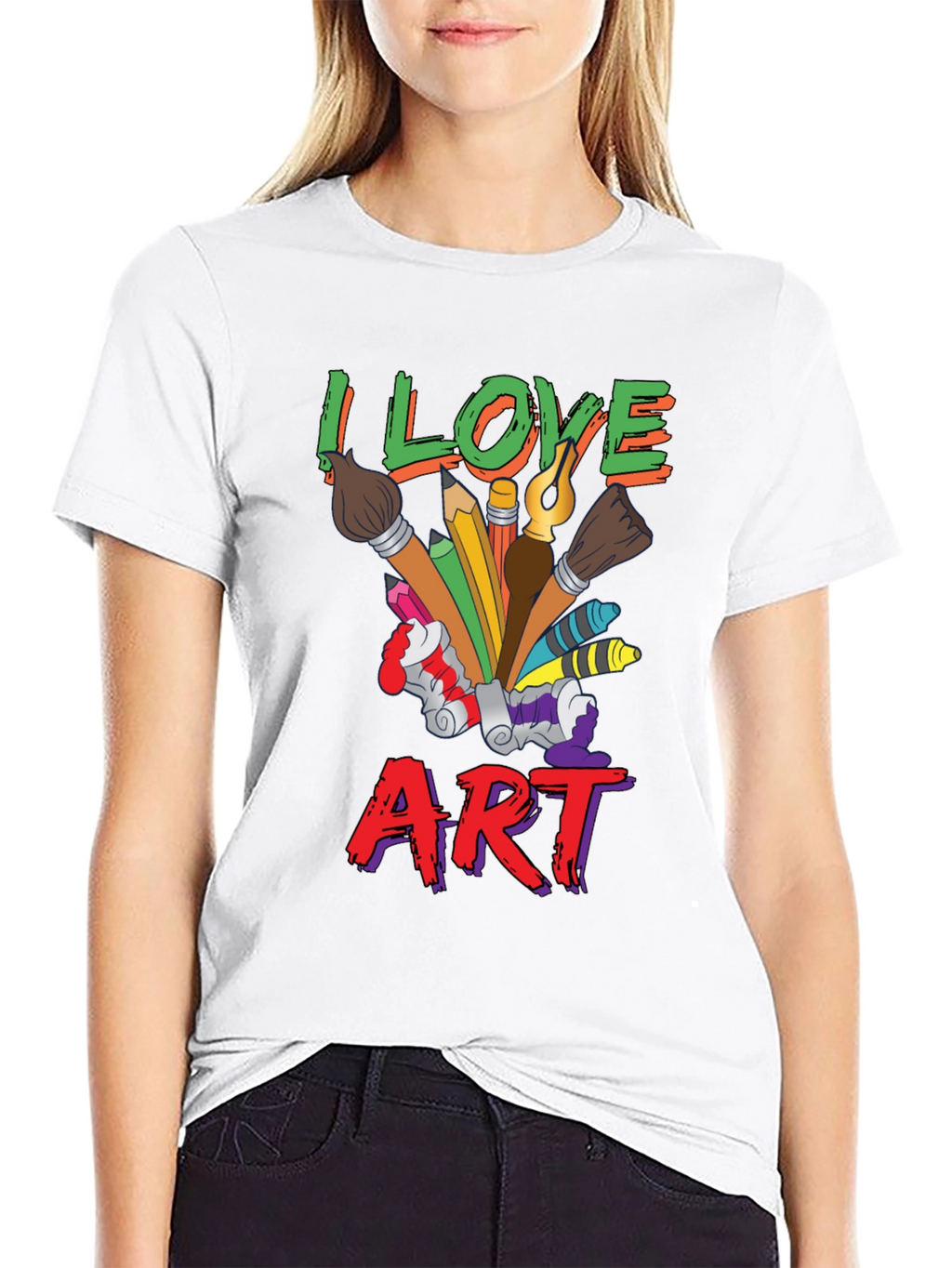 I Love Art T-Shirt - Artist Graphic Tee
