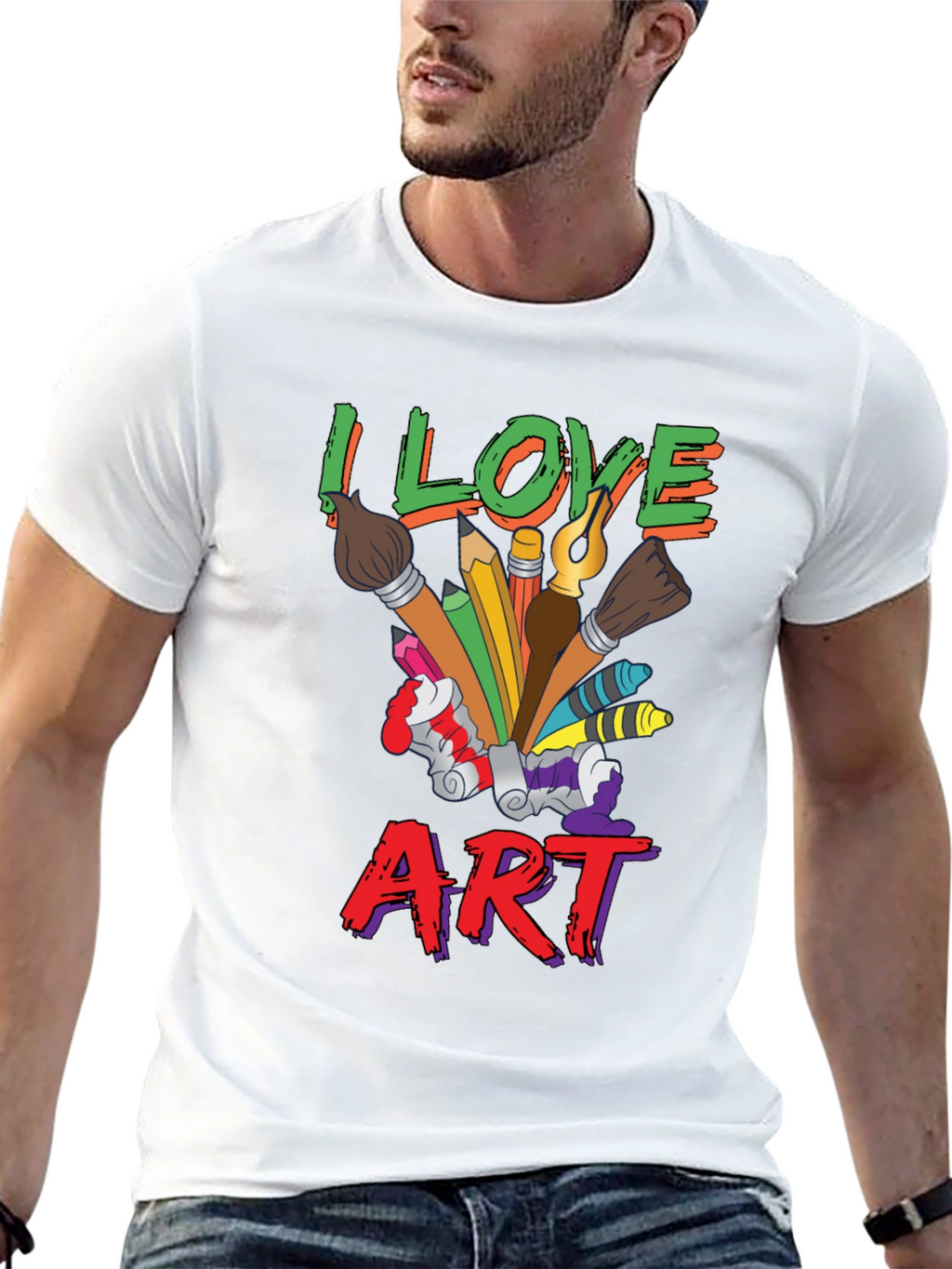 I Love Art T-Shirt - Artist Graphic Tee