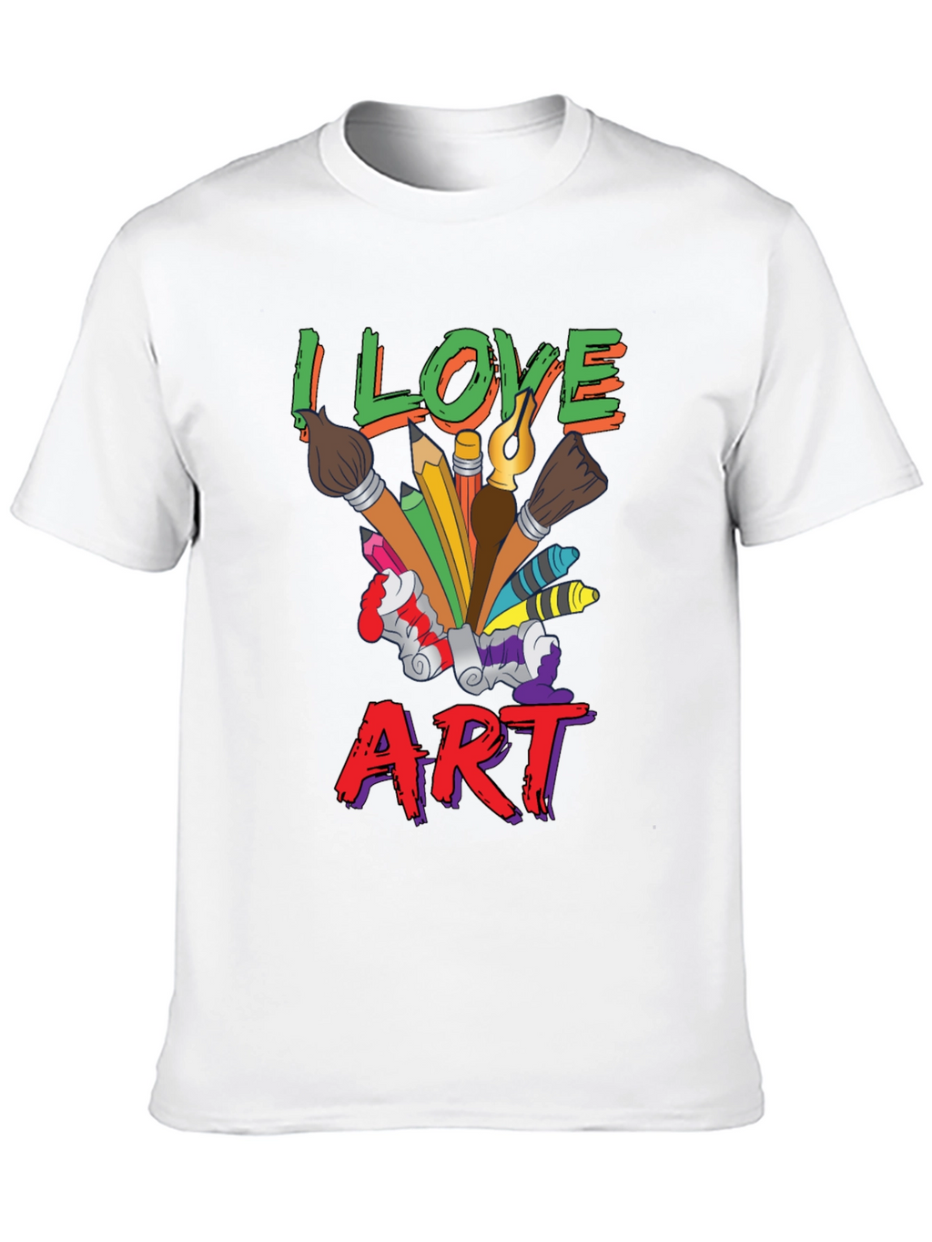 I Love Art T-Shirt - Artist Graphic Tee