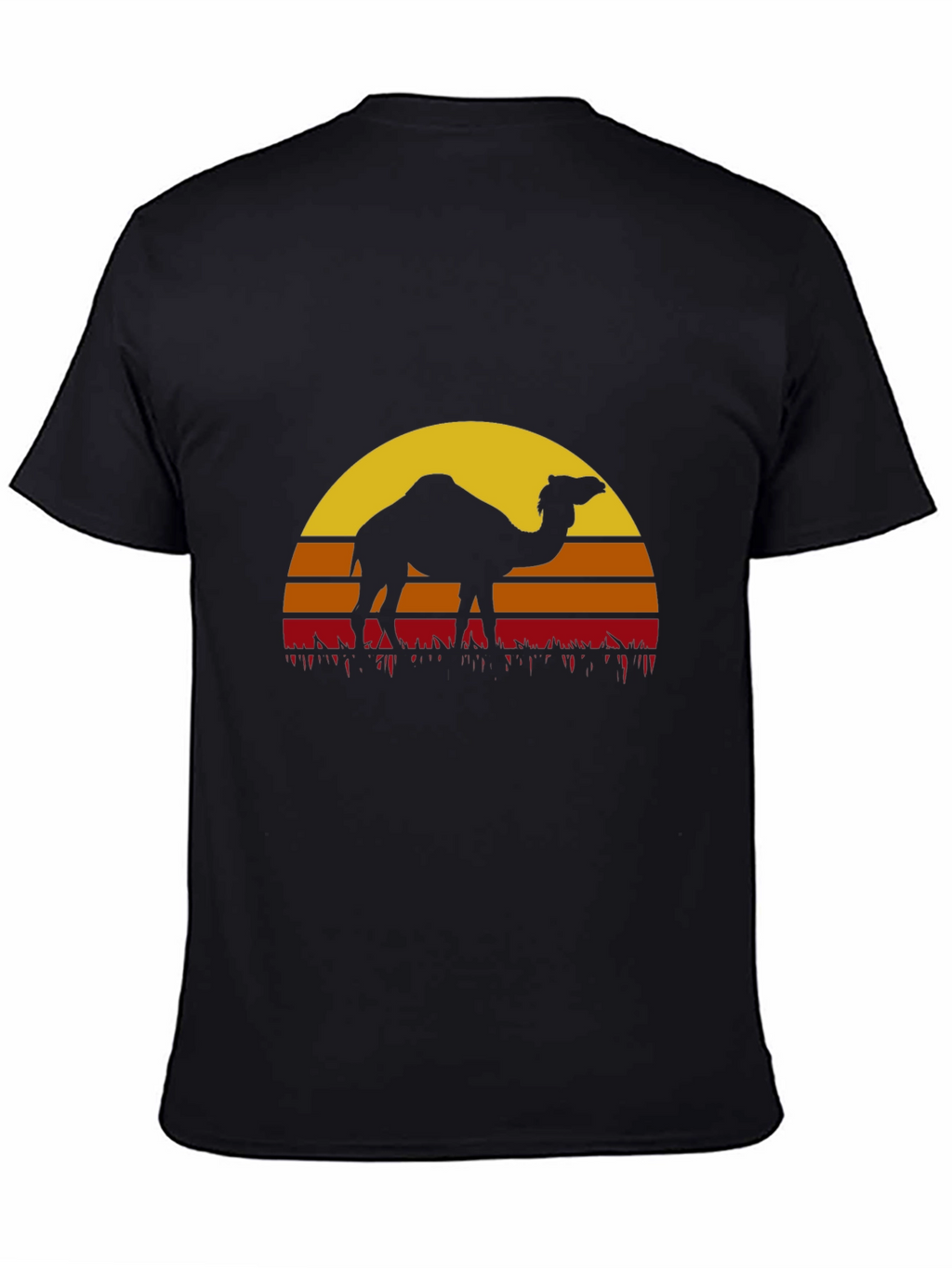 Camel Sunset Graphic Tee - Desert Vibes