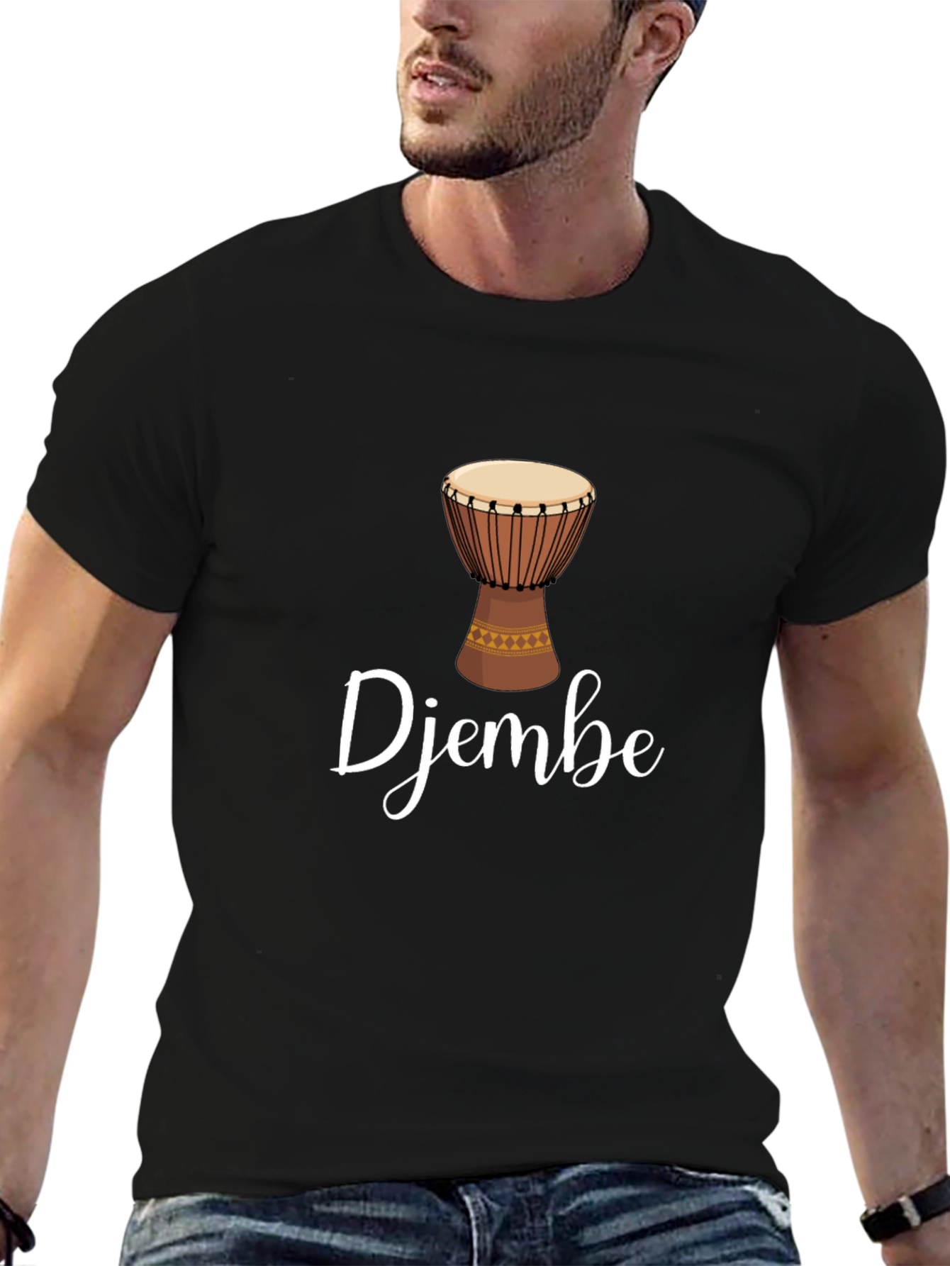 Djembe Drum Graphic T-Shirt - Music Lover Tee