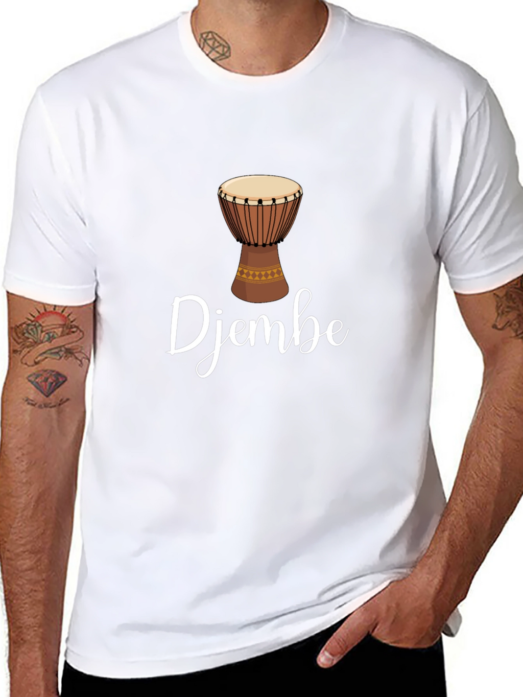 Djembe Drum Graphic T-Shirt - Music Lover Tee