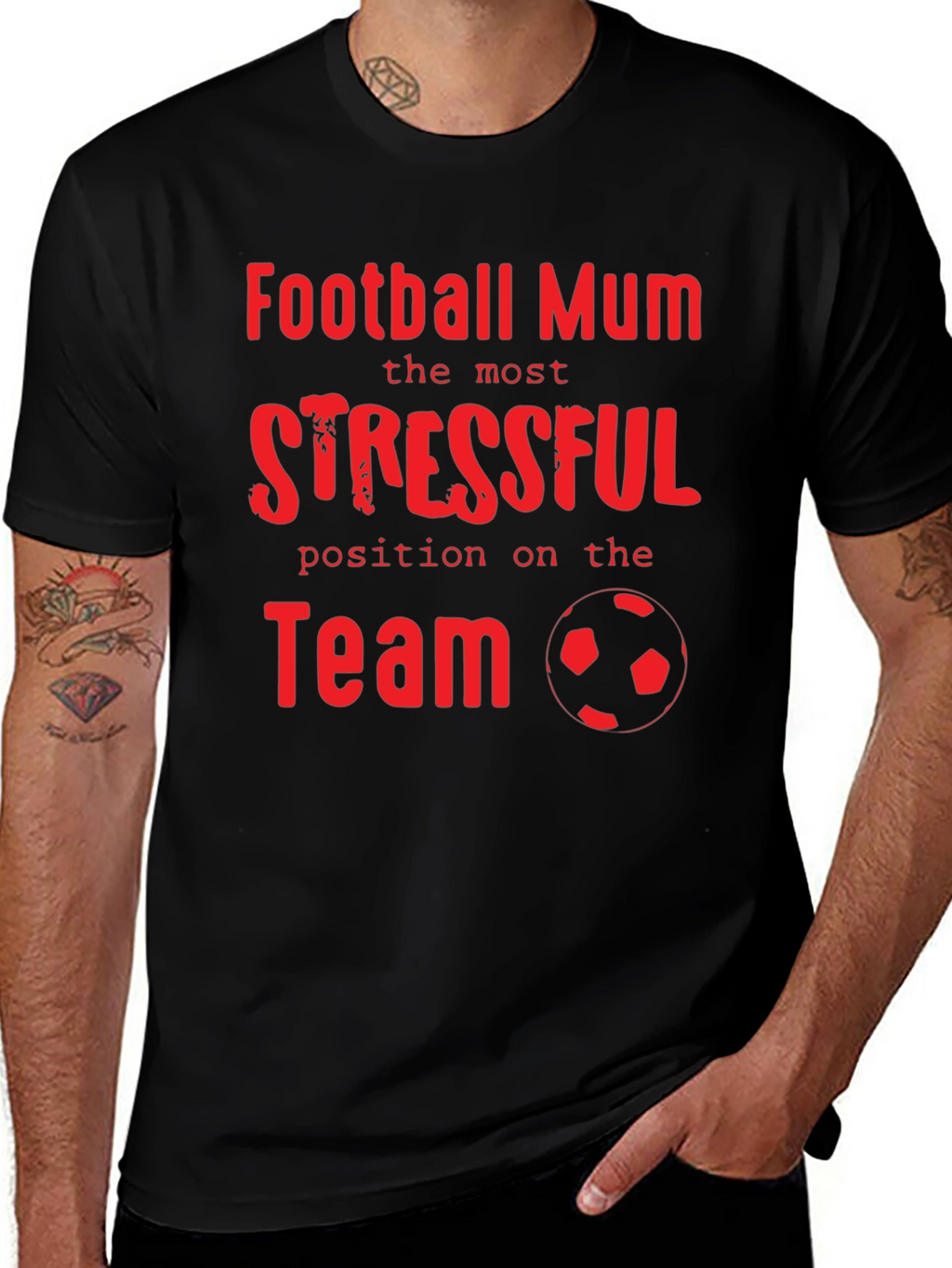Football Mum Stressful Position T-Shirt