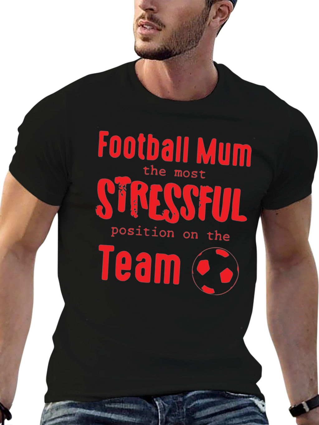 Football Mum Stressful Position T-Shirt