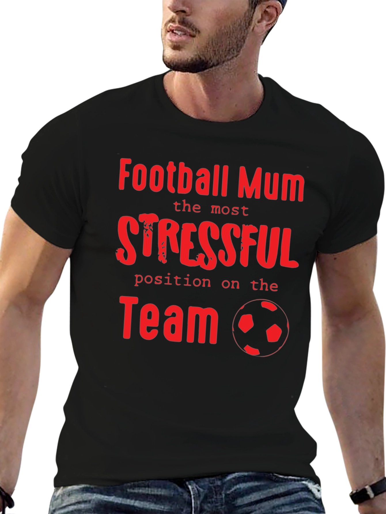 Football Mum Stressful Position T-Shirt