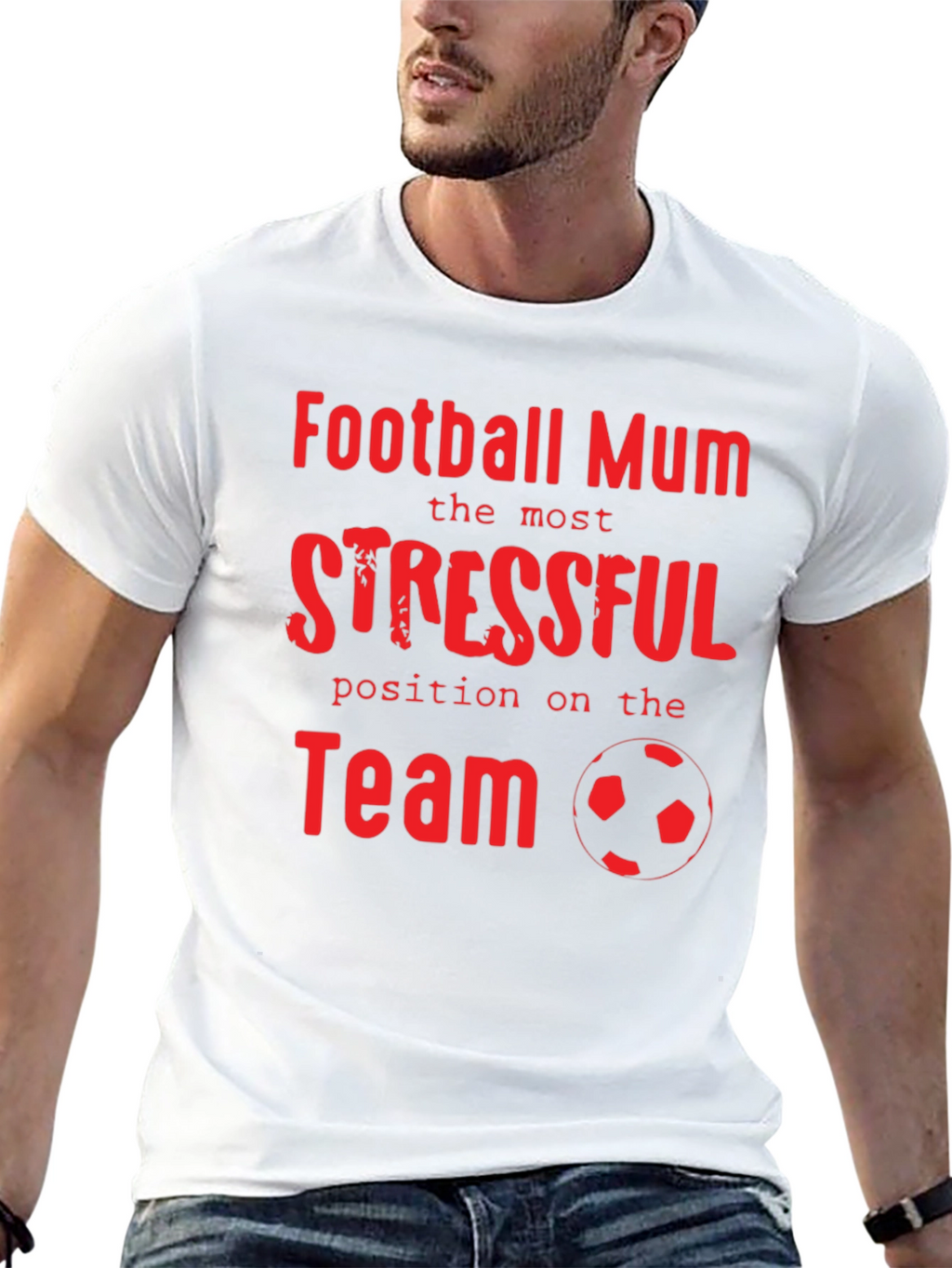Football Mum Stressful Position T-Shirt