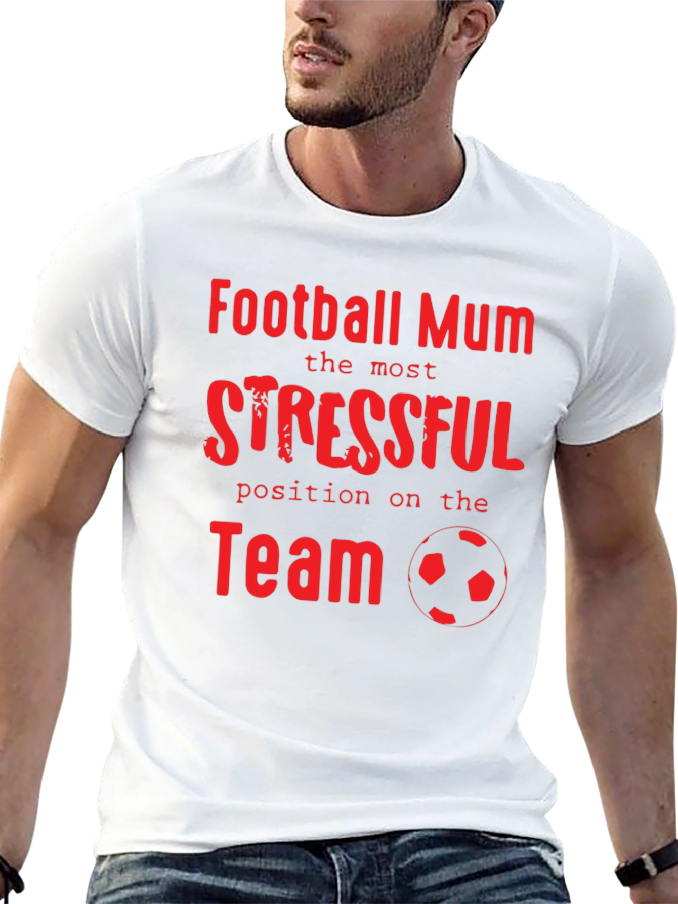 Football Mum Stressful Position T-Shirt