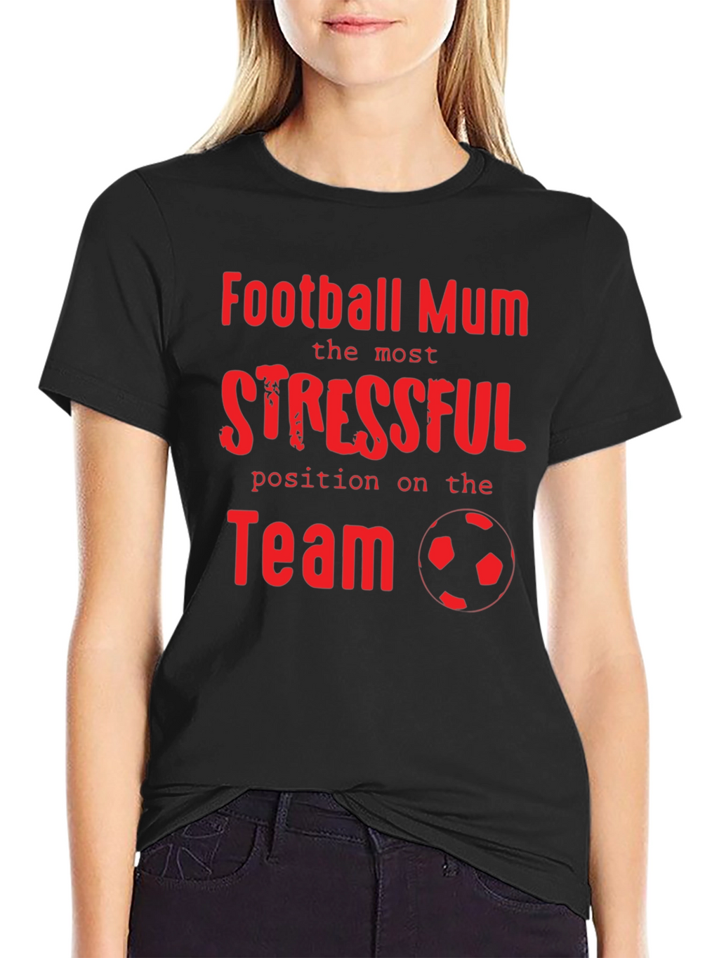 Football Mum Stressful Position T-Shirt
