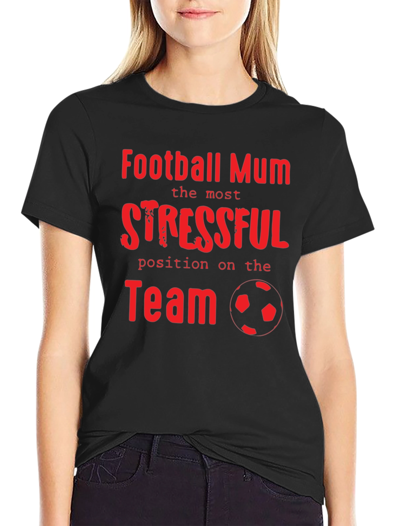 Football Mum Stressful Position T-Shirt