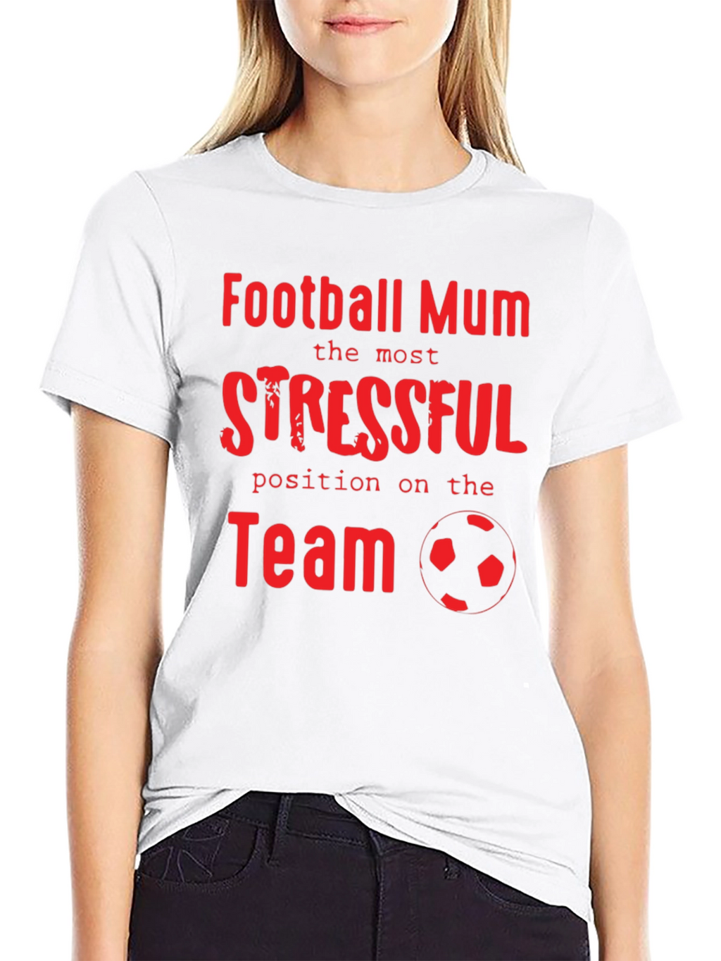 Football Mum Stressful Position T-Shirt