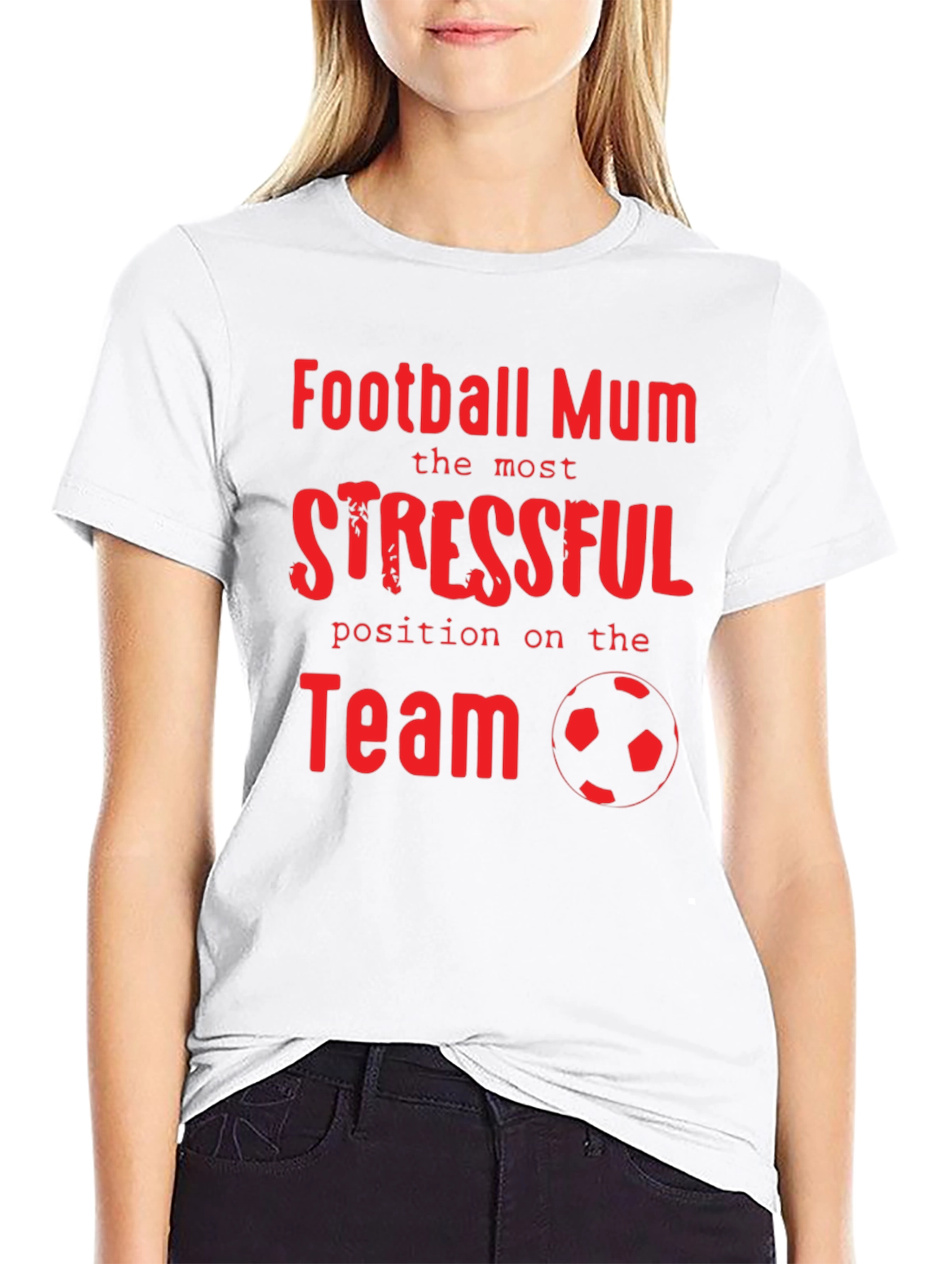 Football Mum Stressful Position T-Shirt