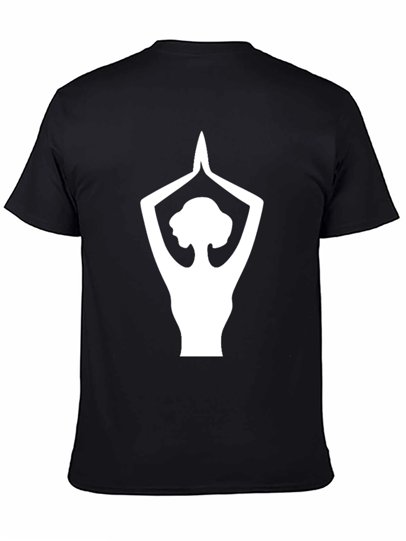 Yoga Pose Graphic Tee - Black