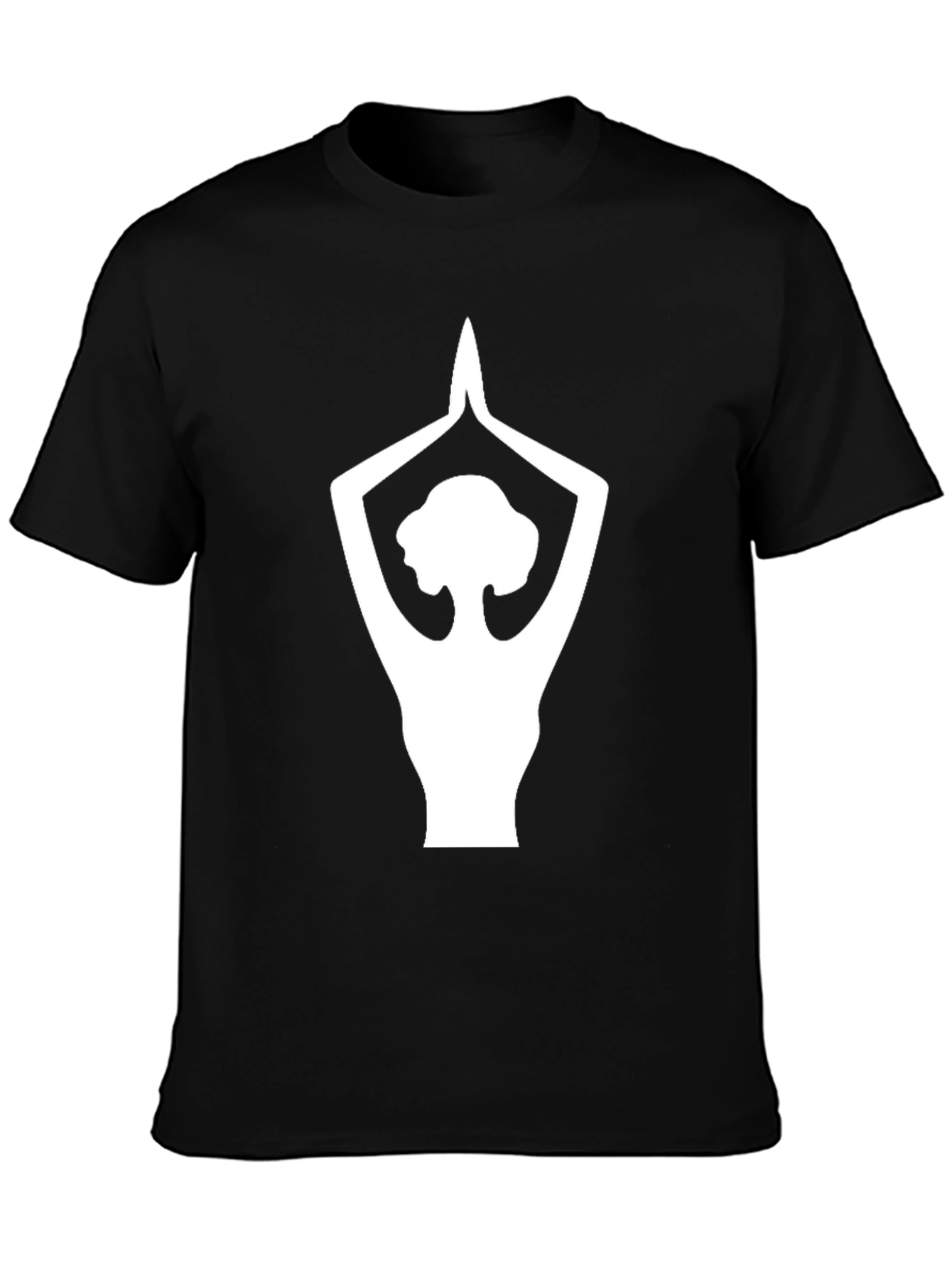 Yoga Pose Graphic Tee - Black