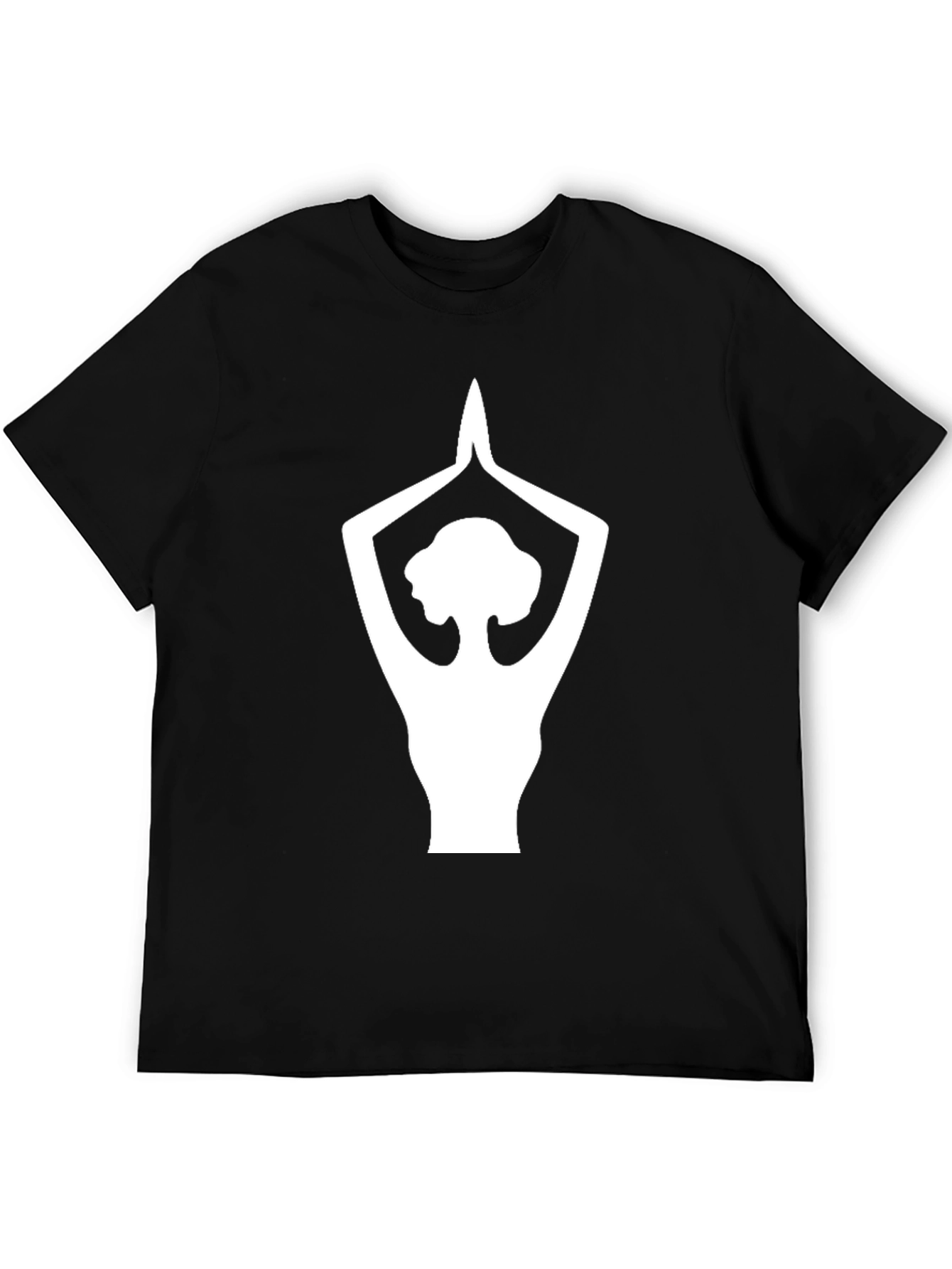 Yoga Pose Graphic Tee - Black