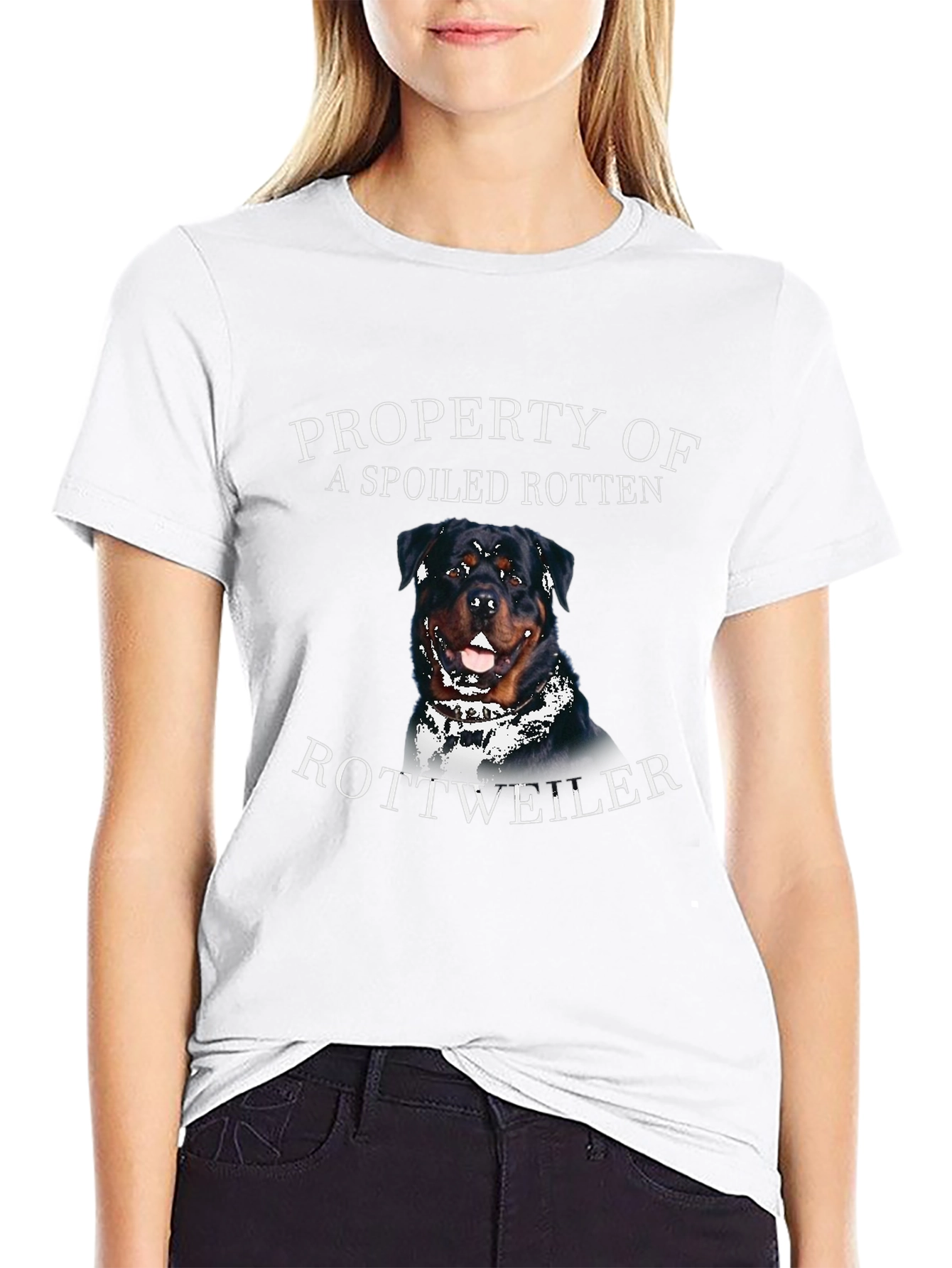 Spoiled Rotten Rottweiler Graphic T-Shirt