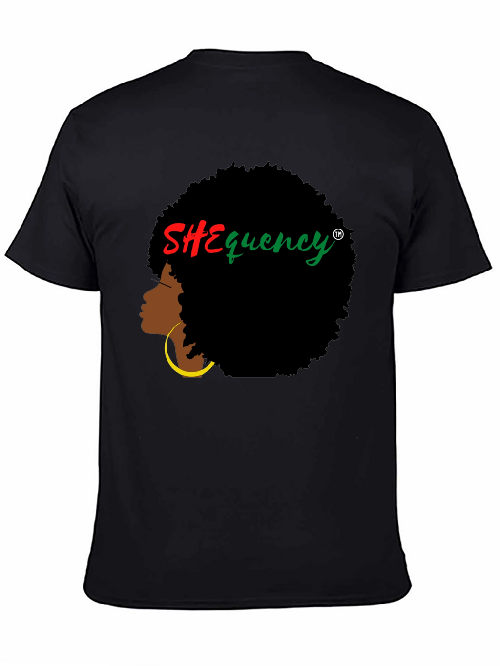SHEquency Graphic T-Shirt - Afro Hair Style