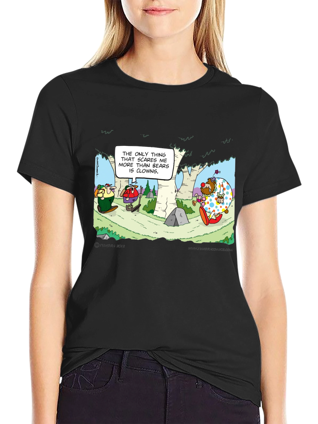 Clowns vs Bears T-Shirt: Cartoon Humor Tee