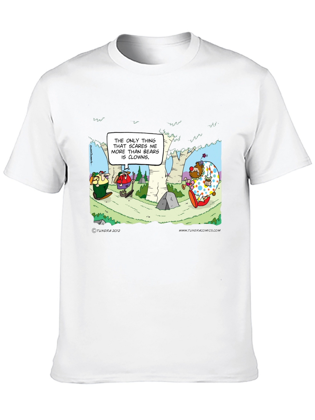 Clowns vs Bears T-Shirt: Cartoon Humor Tee