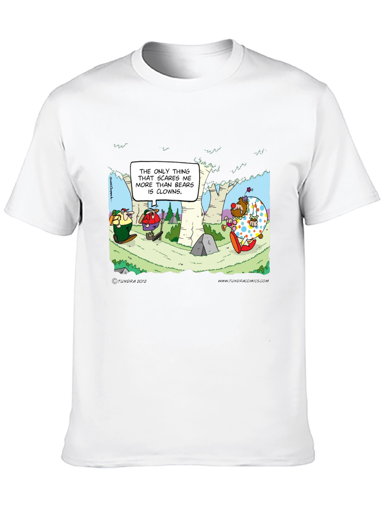 Clowns vs Bears T-Shirt: Cartoon Humor Tee