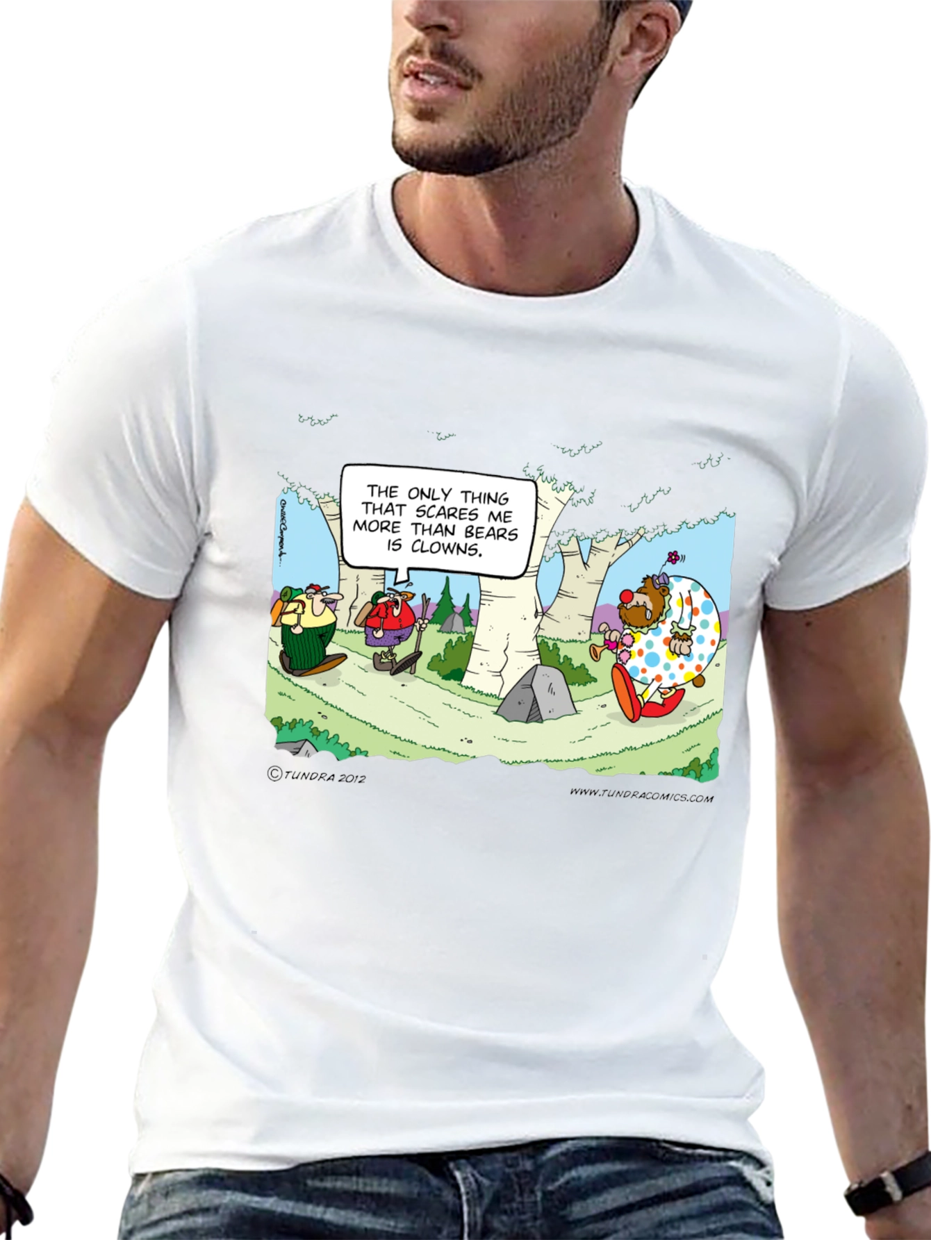 Clowns vs Bears T-Shirt: Cartoon Humor Tee